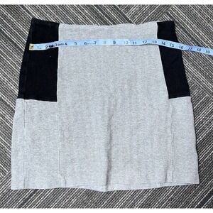 Mo:vint By Anthropologie Gray Black Mini Skirt‎ EUC Size XS